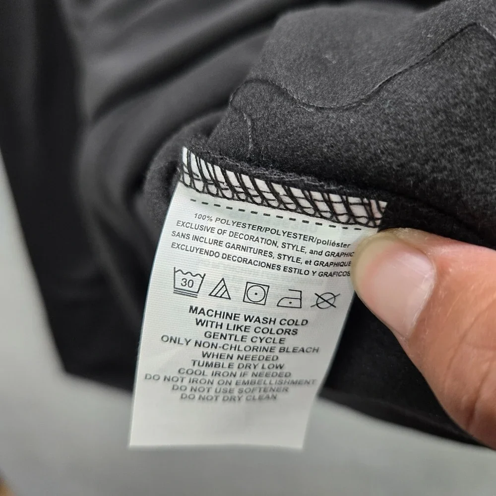 Oakland‎ Raiders Men Sweatshirt Small Black Fleece Pockets 1/2 Zip Long Sleeve